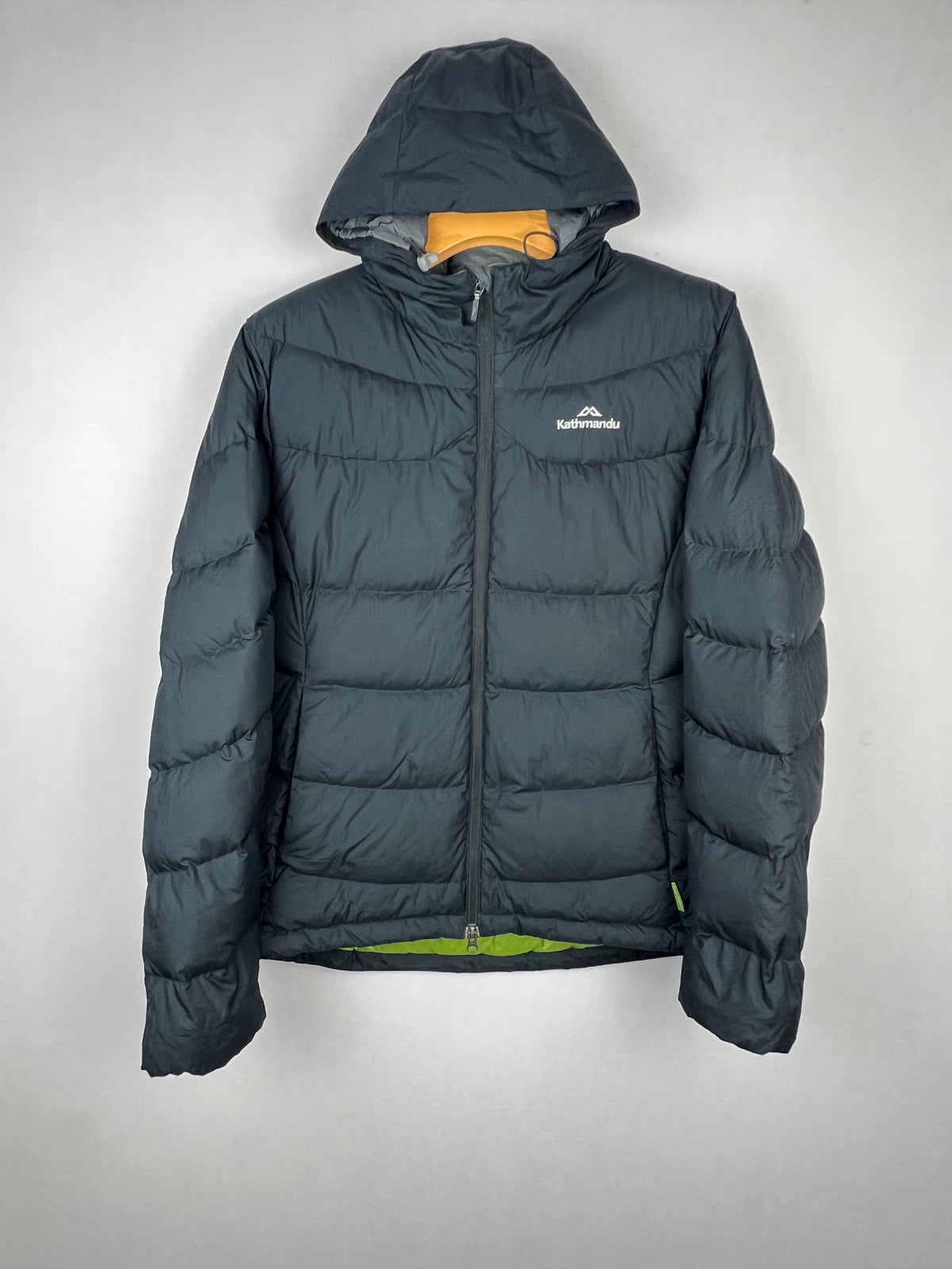 Kathmandu Pertex 550 Fill Duck Down Hooded Jacket – Black & Green