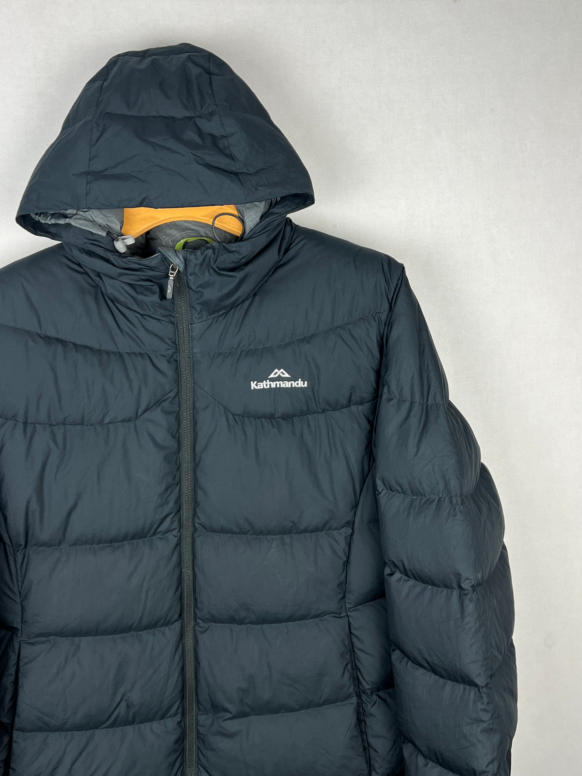 Kathmandu Pertex 550 Fill Duck Down Hooded Jacket – Black & Green