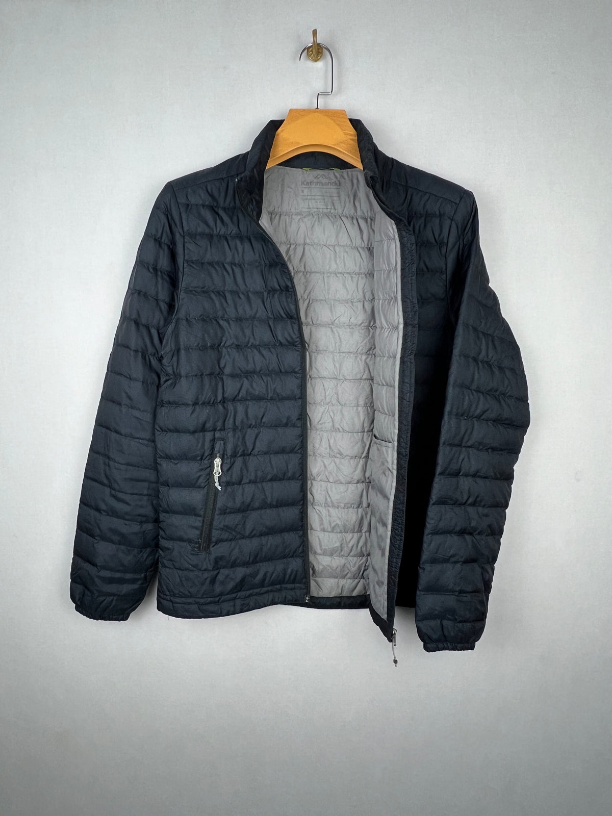 Kathmandu 550 Fill Duck Down Puffer Jacket – Black & Grey