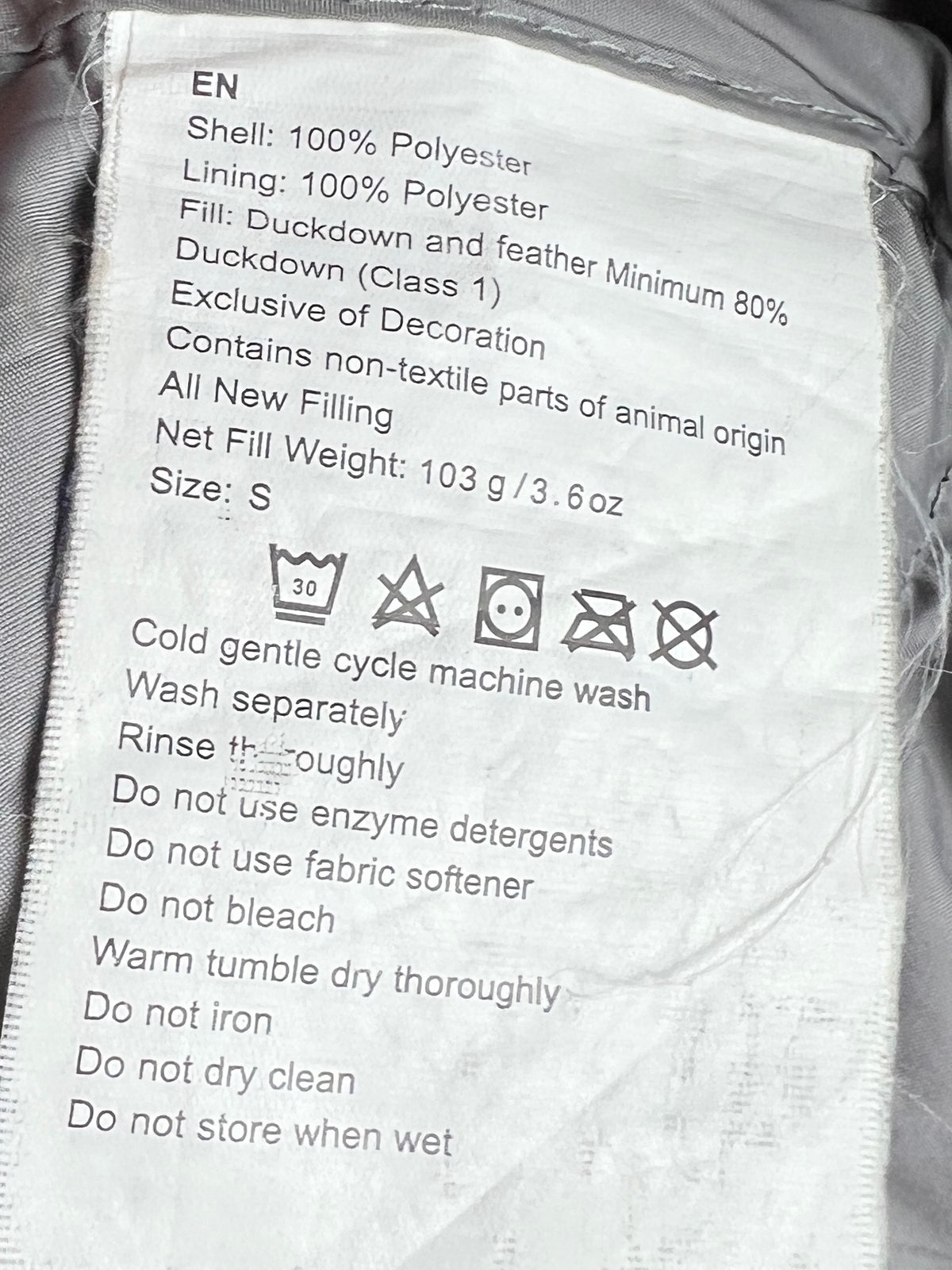 Kathmandu 550 Fill Duck Down Puffer Jacket – Black & Grey
