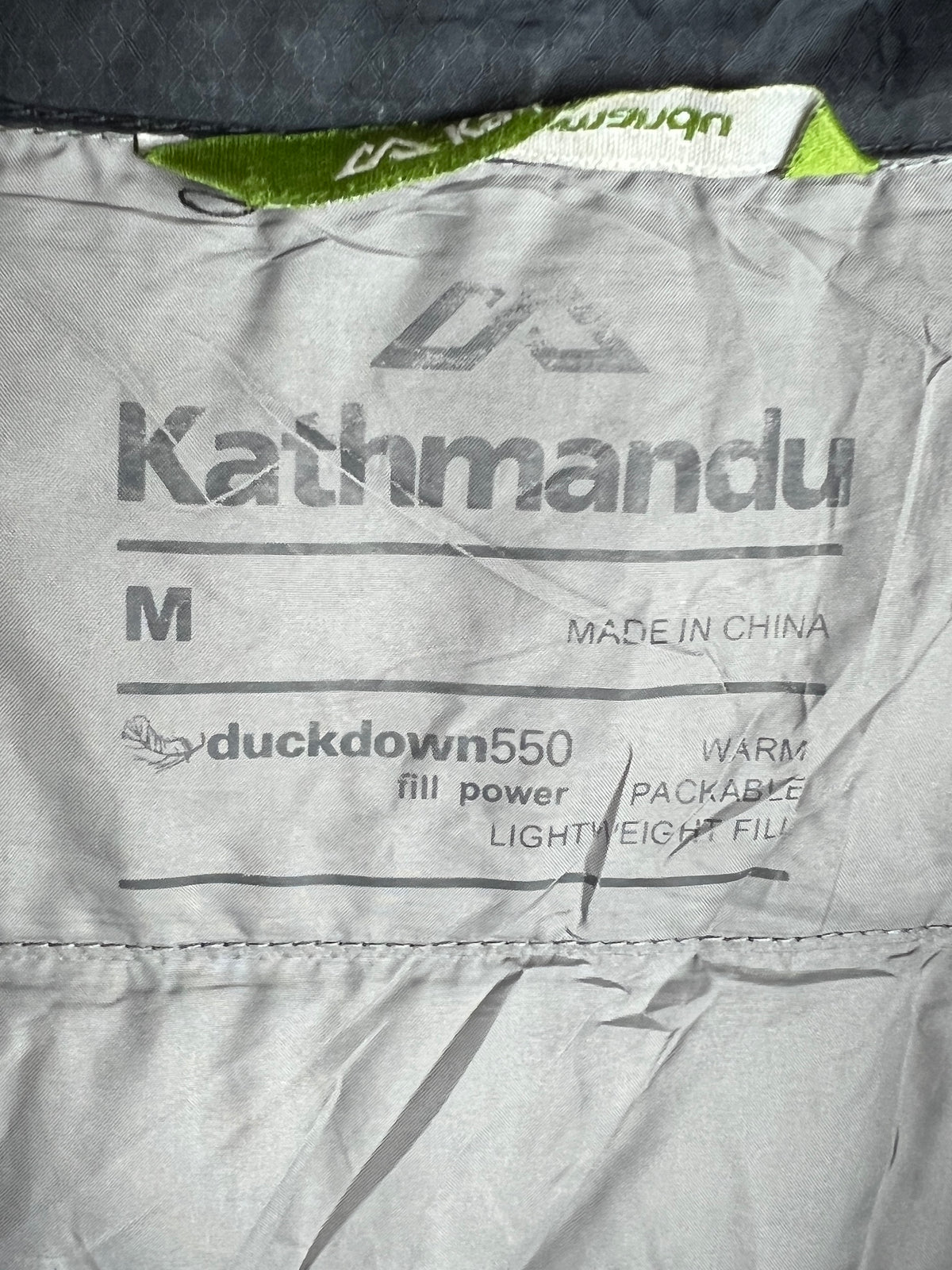 Kathmandu 550 Fill Duck Down Puffer Jacket – Black