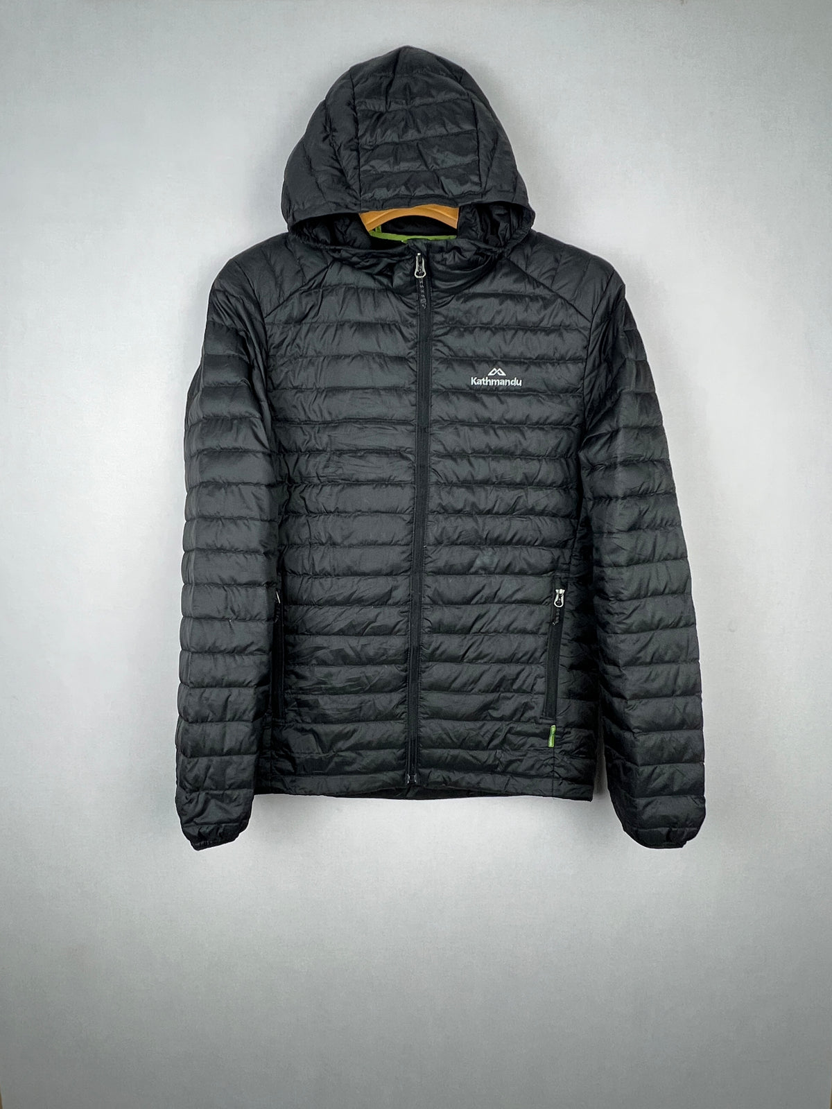 Kathmandu 600 Fill Duck Down Hooded Puffer Jacket – Black