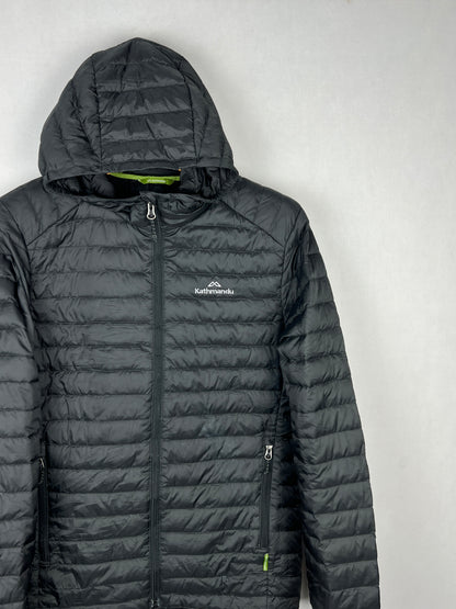Kathmandu 600 Fill Duck Down Hooded Puffer Jacket – Black