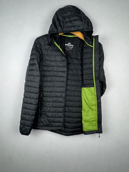 Kathmandu 600 Fill Duck Down Hooded Puffer Jacket – Black