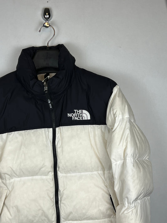 The North Face Nuptse Down Puffer Jacket – White/Black