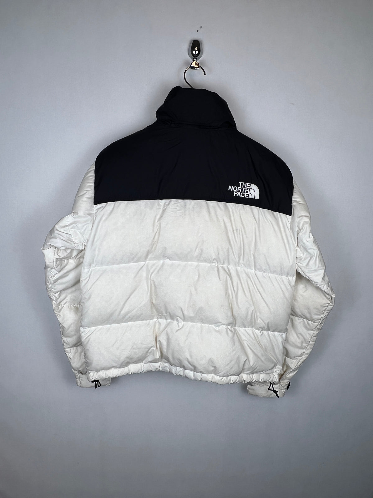 The North Face Nuptse Down Puffer Jacket – White/Black