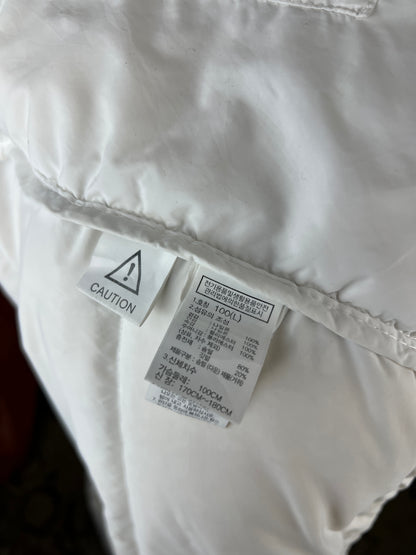 The North Face Nuptse Down Puffer Jacket – White/Black