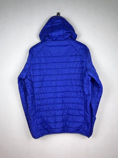 Kapriol Hooded Puffer Jacket – Royal Blue/Orange