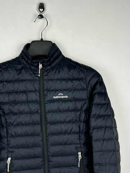 Kathmandu 550 Fill Duck Down Slim Puffer Jacket – Black & Grey