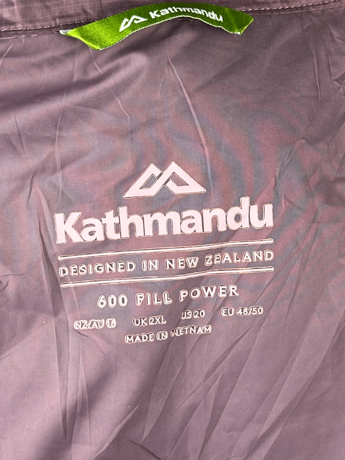 Kathmandu 600 Fill Down Puffer Jacket – Mauve Purple