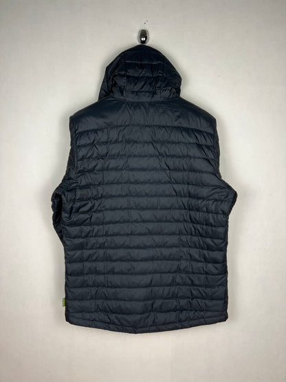 Kathmandu 550 Fill Duck Down Hooded Puffer Jacket – Black & Lime Green