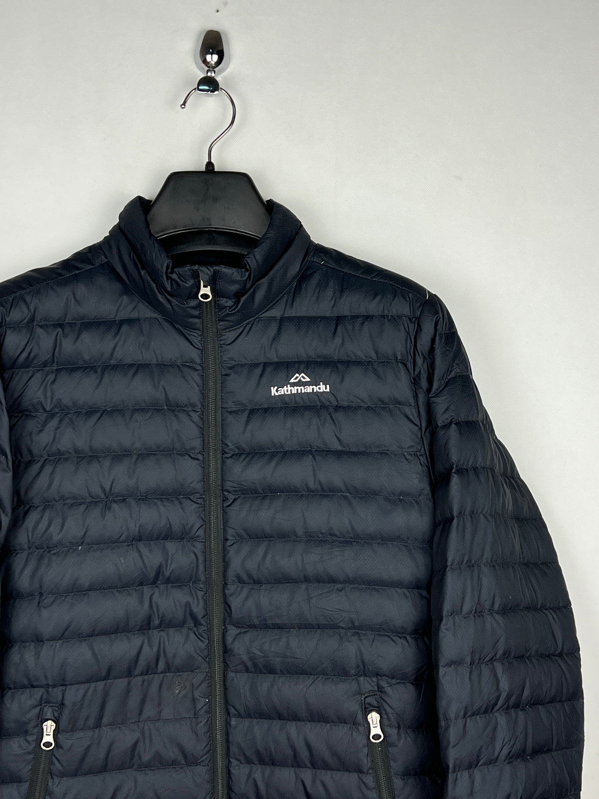 Kathmandu 550 Fill Duck Down Puffer Jacket – Black & Grey