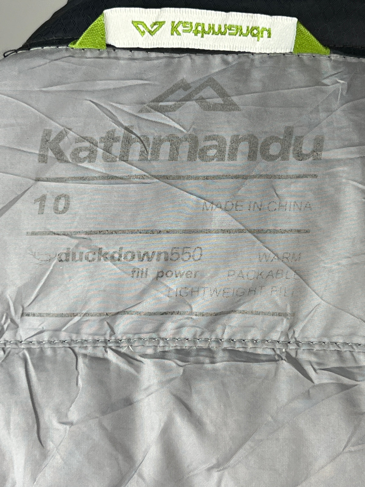Kathmandu 550 Fill Duck Down Puffer Jacket – Jet Black