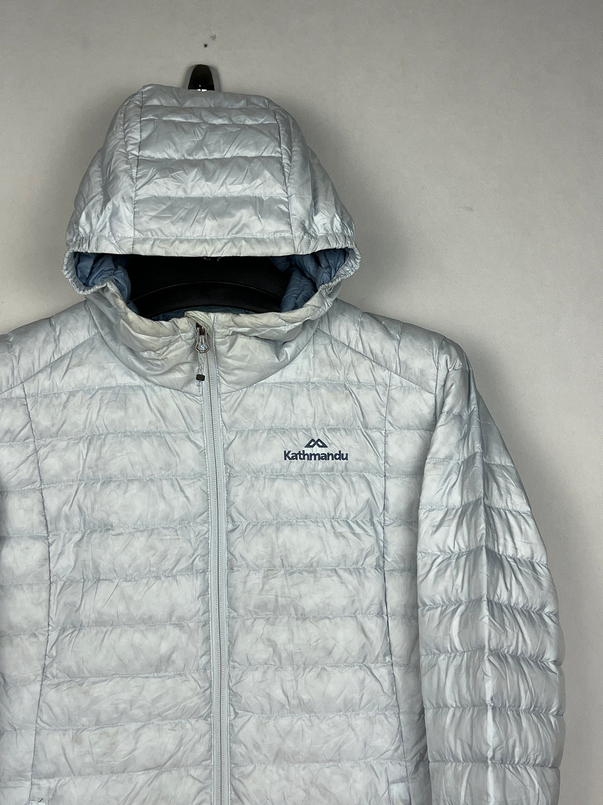 Kathmandu 600 Fill Hooded Down Puffer Jacket – Ice Blue