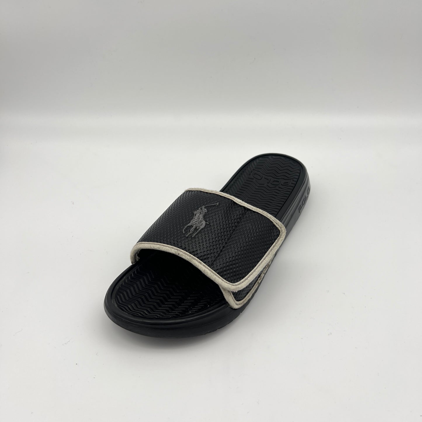 Polo Ralph Lauren Slides – Black Adjustable Slippers