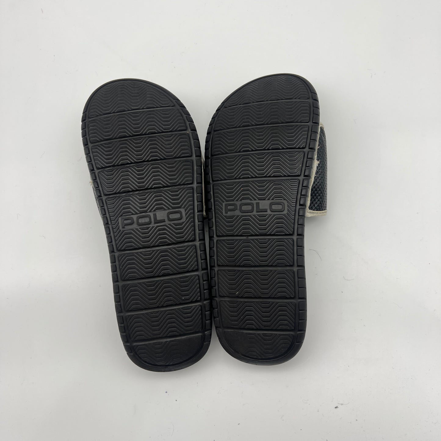Polo Ralph Lauren Slides – Black Adjustable Slippers