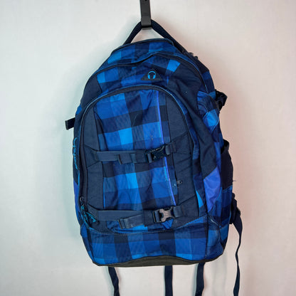 Satch Pack School Backpack - Blue Crush Checkered Pattern | 30L