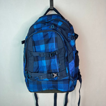 Satch Pack School Backpack - Blue Crush Checkered Pattern | 30L