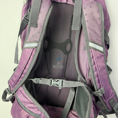 Purple Slazenger Multi-Compartment Outdoor Hiking Backpack - 30 Liters