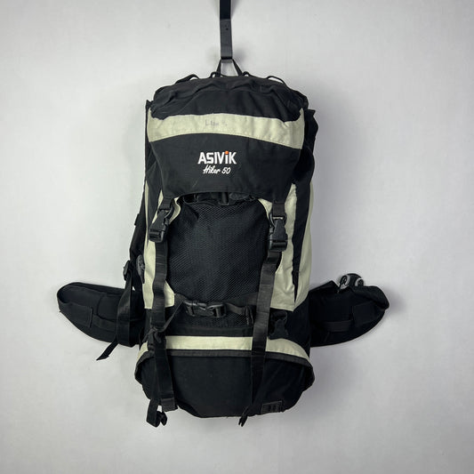 Asivik Hiker 50L Backpack - Durable 50 Liter Hiking & Trekking Pack