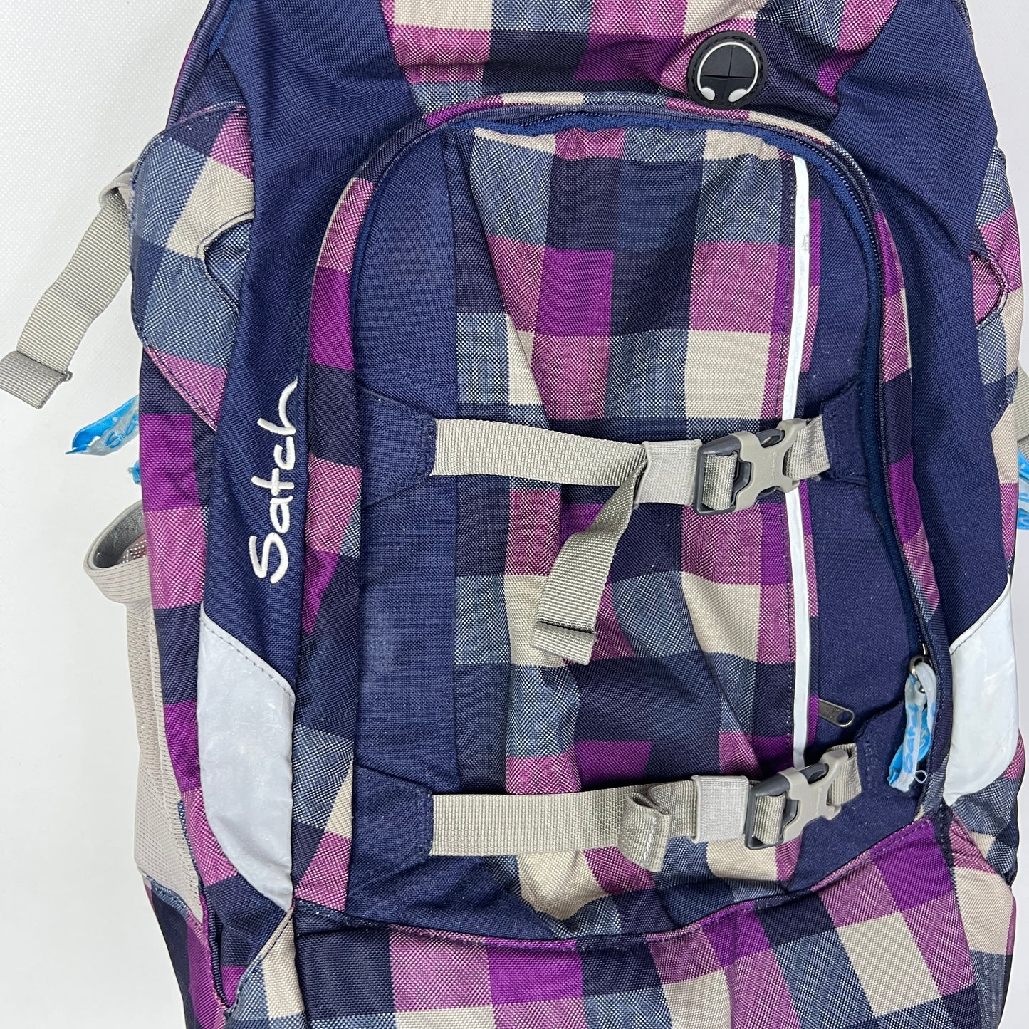 Satch Pack Schulrucksack Purple Check 30 Liter