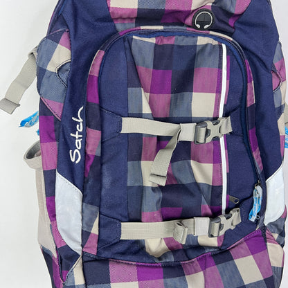 Satch Pack Schulrucksack Purple Check 30 Liter
