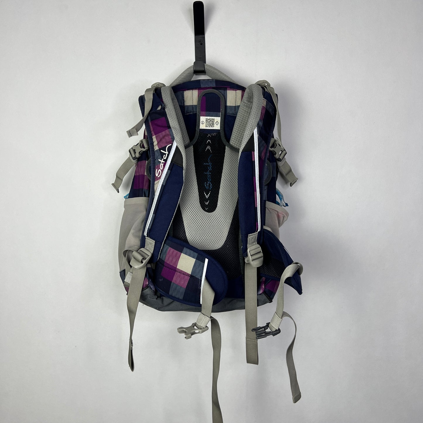 Satch Pack Schulrucksack Purple Check 30 Liter