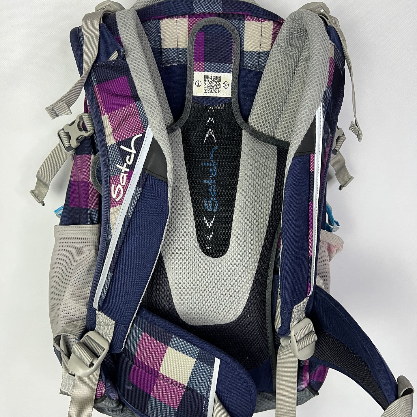 Satch Pack Schulrucksack Purple Check 30 Liter