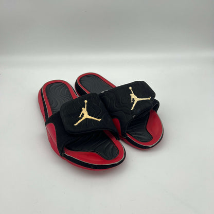 Jordan Hydro 4 Retro "Black/Gym Red" Slides Comfort Gears