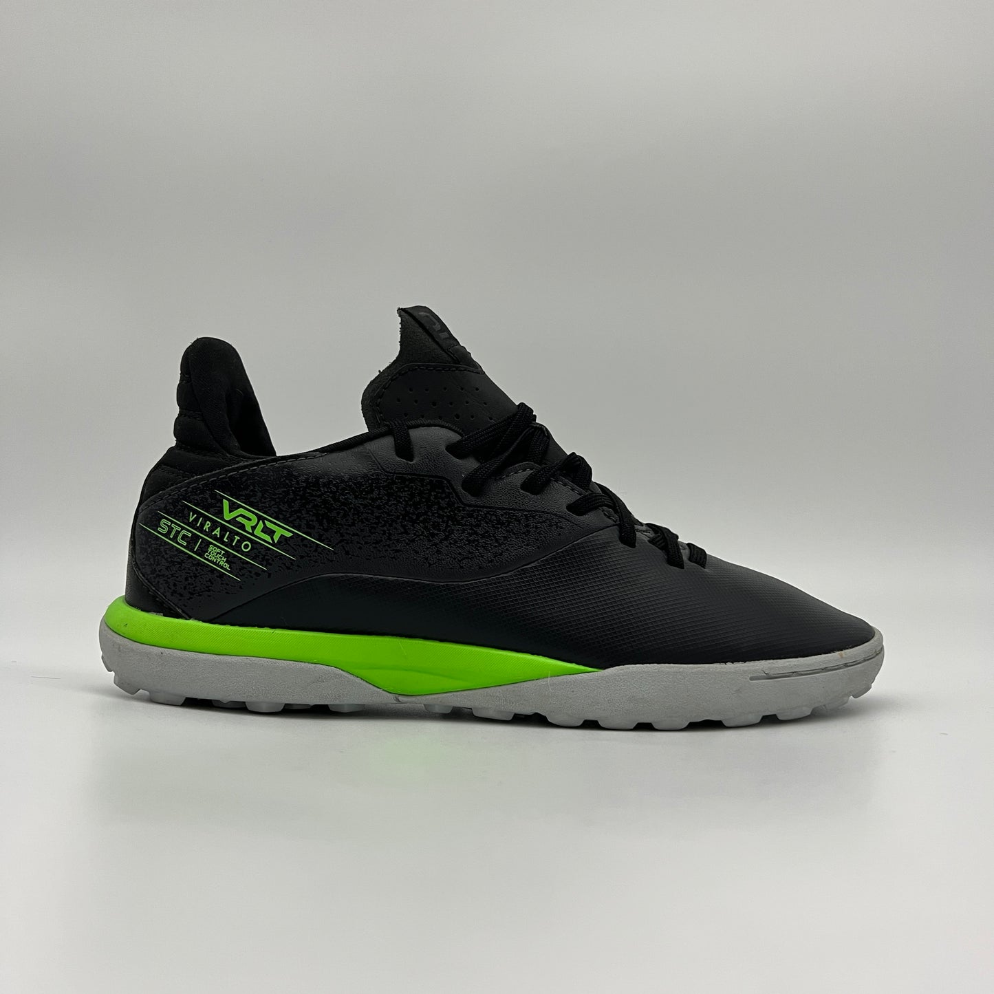 Kipsta Viralto I Turf TF Soccer Shoes - Black/Fluo Green | Decathlon
