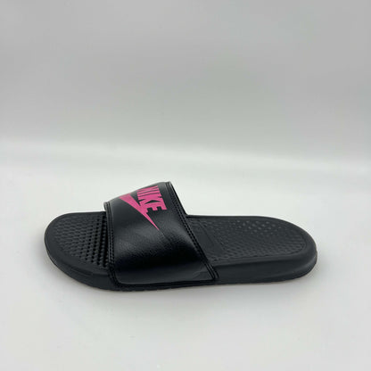 womens-athletic-black-slides-lightweight-phylon-sole