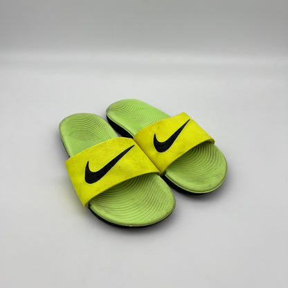 Nike Kawa Men's Slides in Volt Yellow