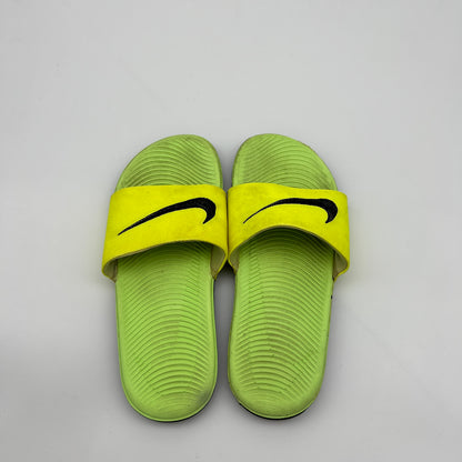 Nike Kawa Men's Slides in Volt Yellow