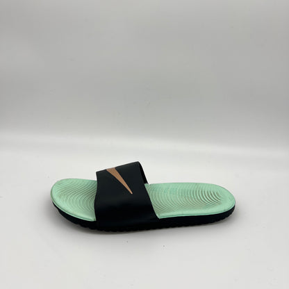 Original Kawa Slide Sandals in Mint Green & Black