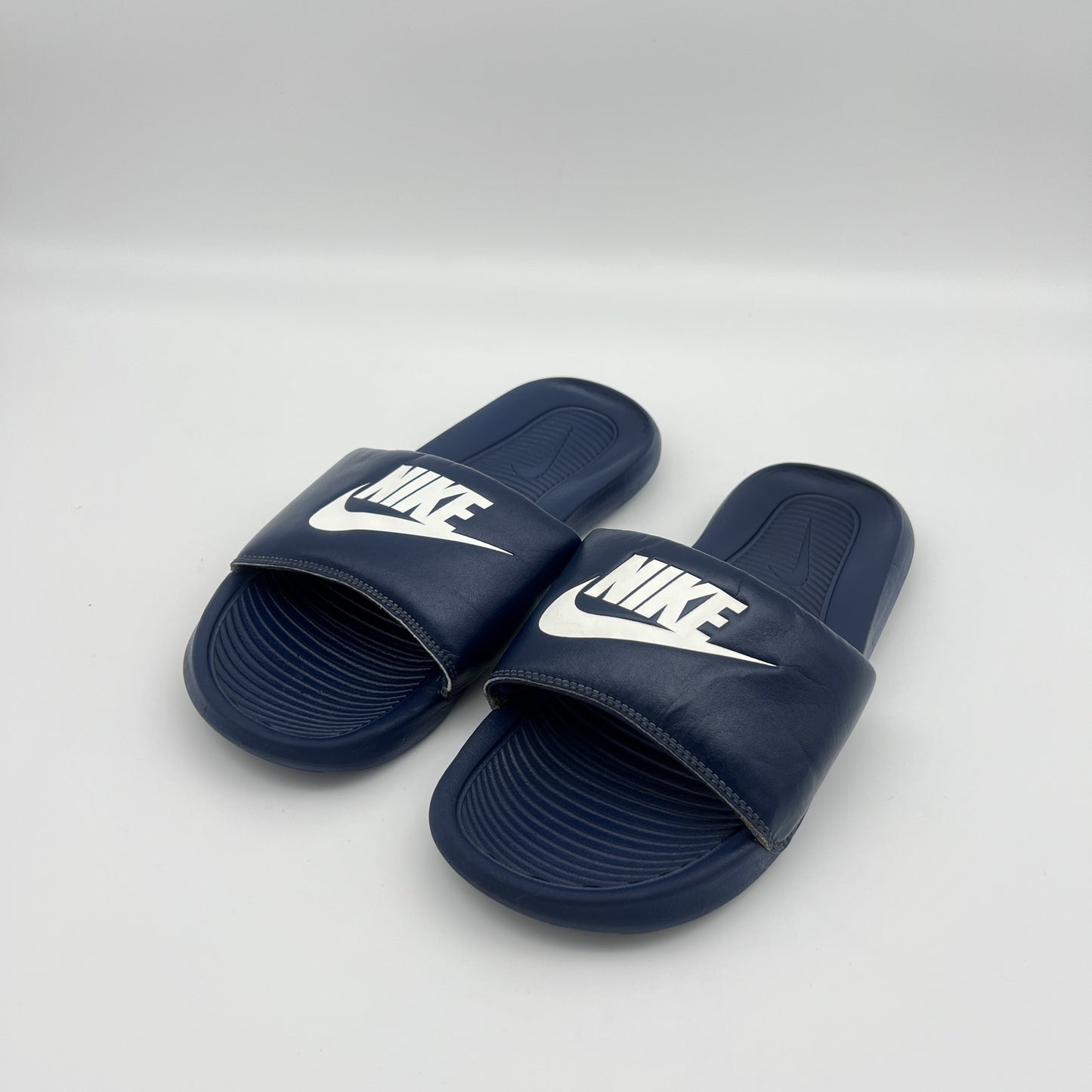 Men's athletic comfort slides navy