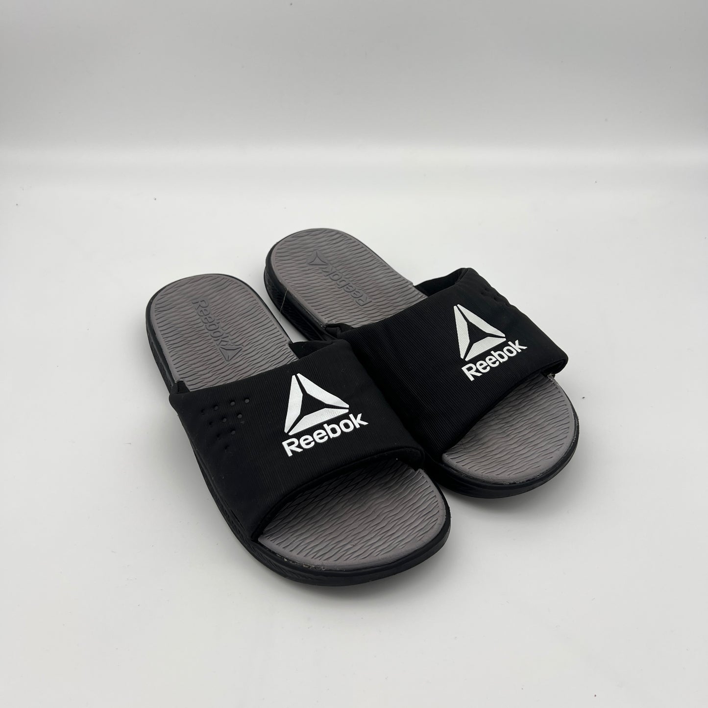Reebok Men's Fulgere Slides in Black & Grey
