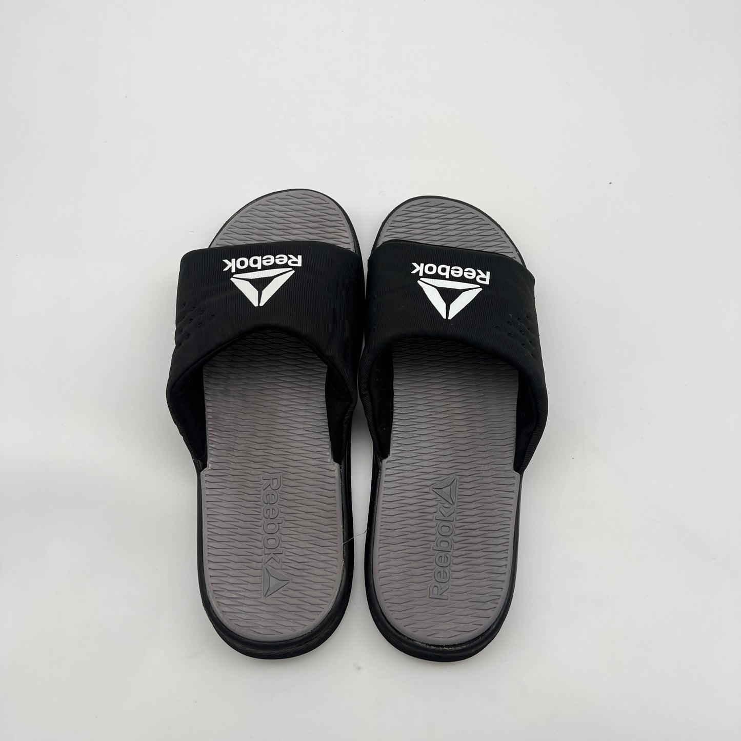 Reebok Men's Fulgere Slides in Black & Grey