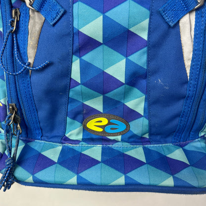 Take It Easy Blue Geometric School Backpack