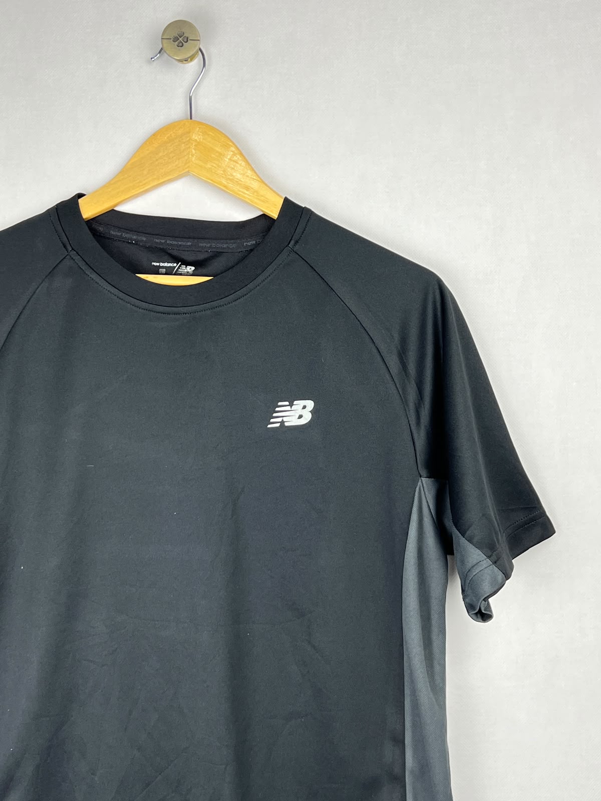 New Balance Black and Grey Men's T-Shirt