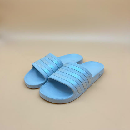 Adidas Adilette Aqua Slides - Halo Blue