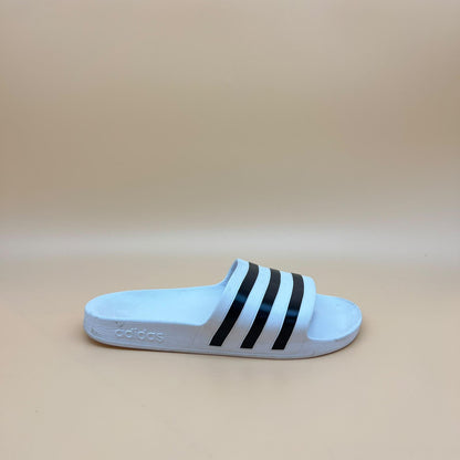 Adidas Adilette Aqua Slides - White/Black