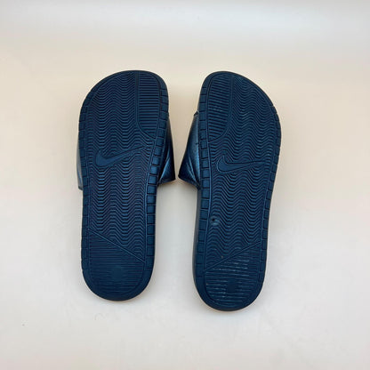 Nike Benassi Slides - Metallic Navy