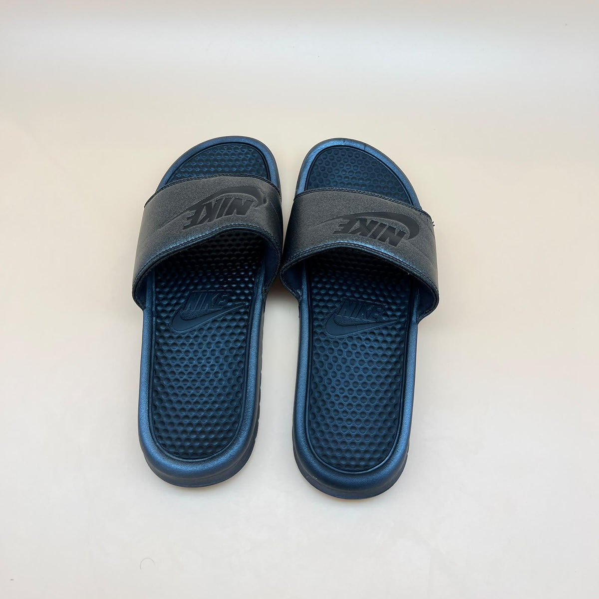 Nike Benassi Slides - Metallic Navy
