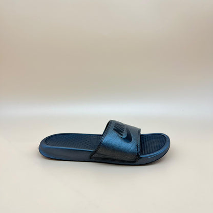 Nike Benassi Slides - Metallic Navy