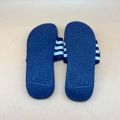 Adidas Adissage Slides - Navy/White