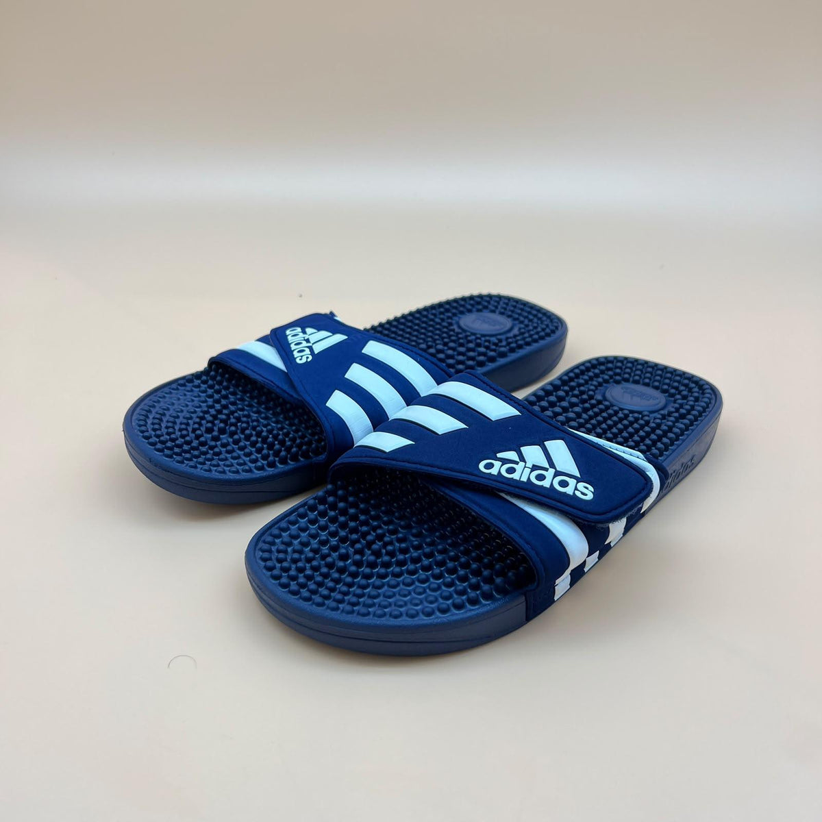 Adidas Adissage Slides - Navy/White
