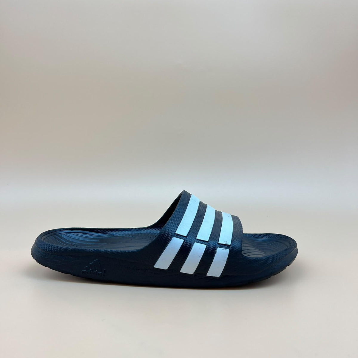Adidas Duramo Slides - Navy/White