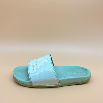 Adidas Adilette Comfort Slides - Mint/White