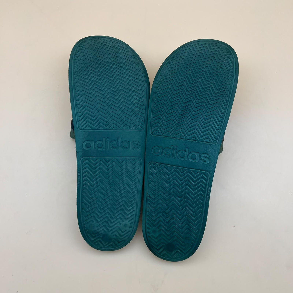 Adidas Adilette Comfort Camo Slides - Teal