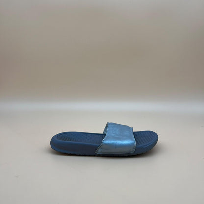 Nike Benassi Metallic Slides - Blue